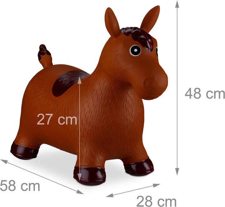 Immagine prodotto Relaxdays Cavallo gonfiabile