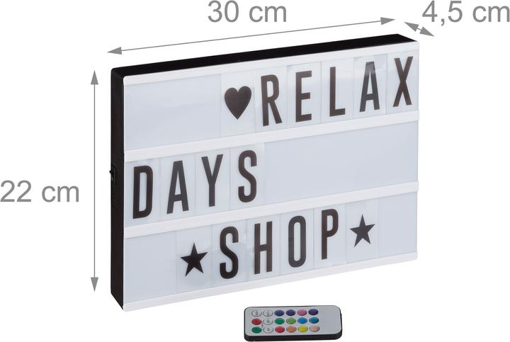 Produktbild Relaxdays Lightbox