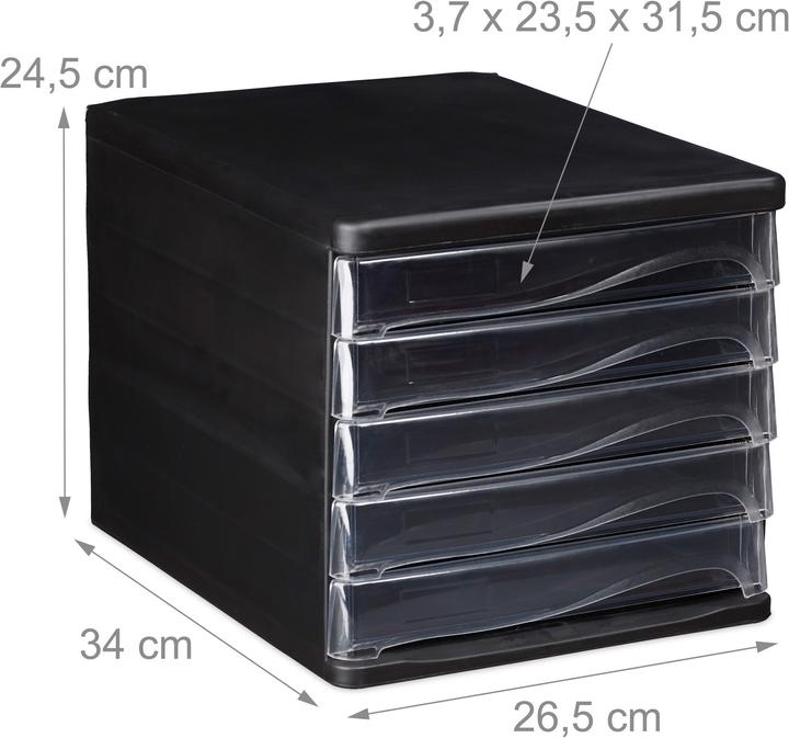 Actual product image Relaxdays Schubladenbox (A4)