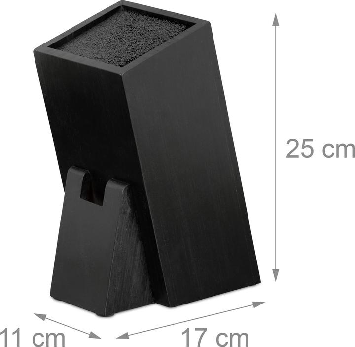 Actual product image Relaxdays Knife Block with Bristle Insert