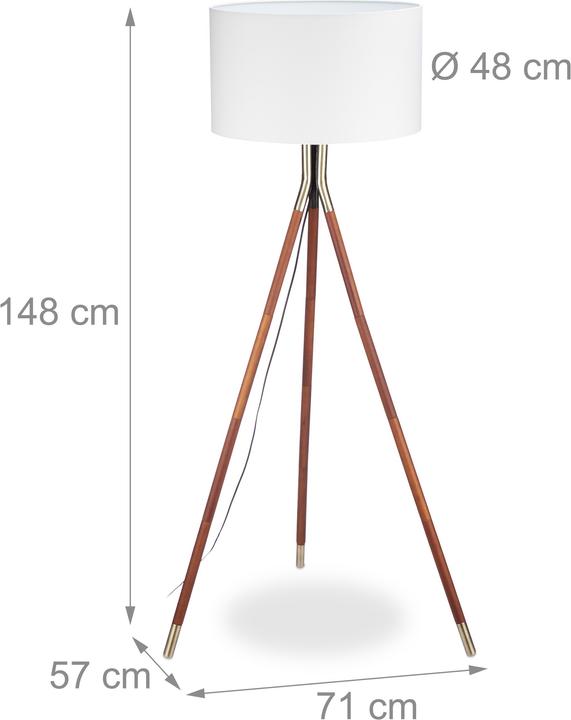 Actual product image Relaxdays Floor lamp (E27)
