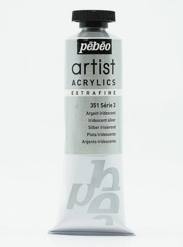 Image du produit Pebeo Artist Acrylics Acrylique extra fine (Argent irisé, 37 ml)