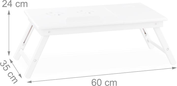Actual product image Relaxdays Height-Adjustable Laptop Table