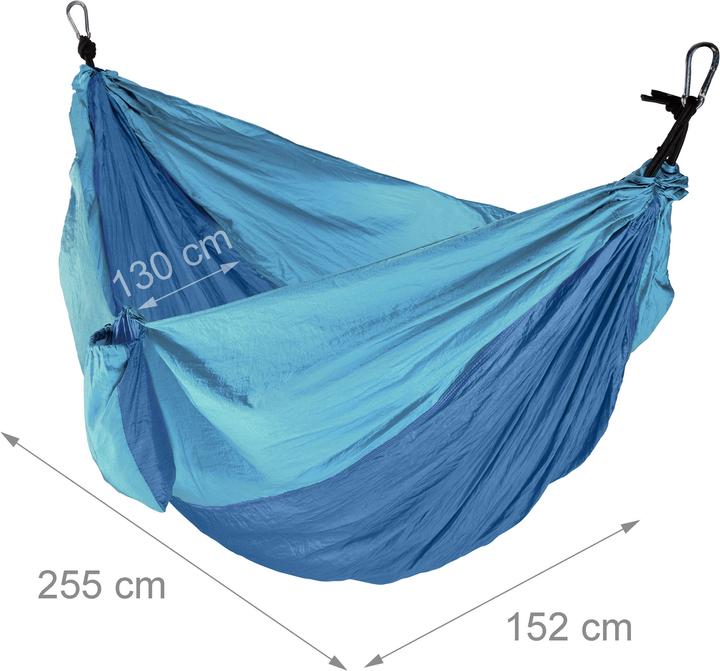 Image du produit Relaxdays Hamac de voyage ultra léger (200 kg)