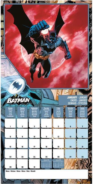 Immagine prodotto Pyramid Calendario DC Comics 2024 Batman (30 x 30 cm, Spagnolo, Francese, Tedesco, Inglese)