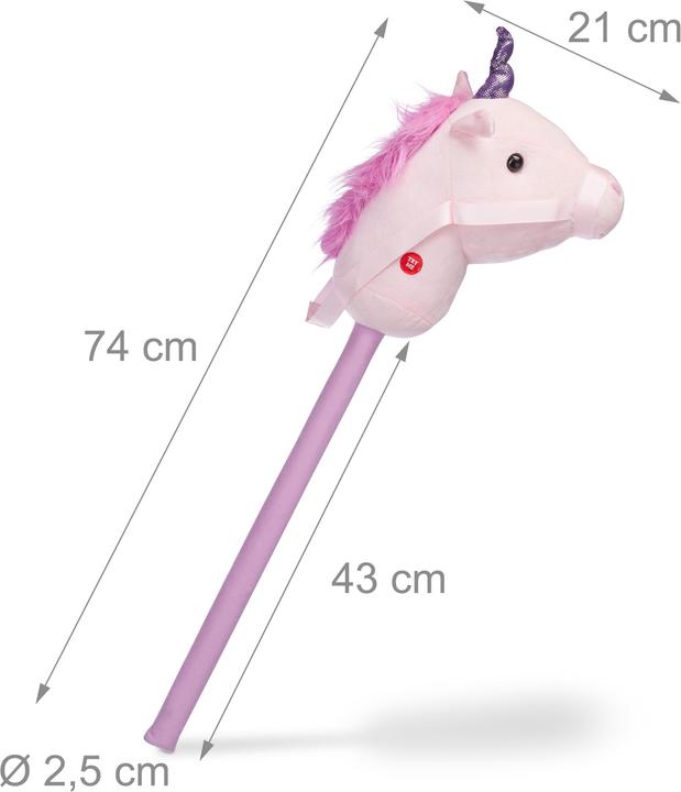 Produktbild Relaxdays Steckenpferd Einhorn