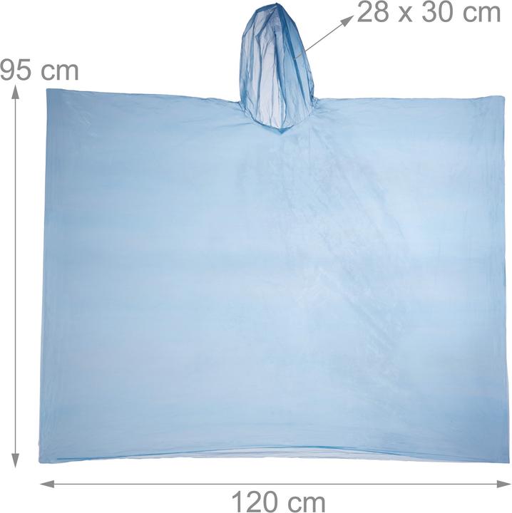Actual product image Relaxdays Rain Poncho Set of 10 (10)