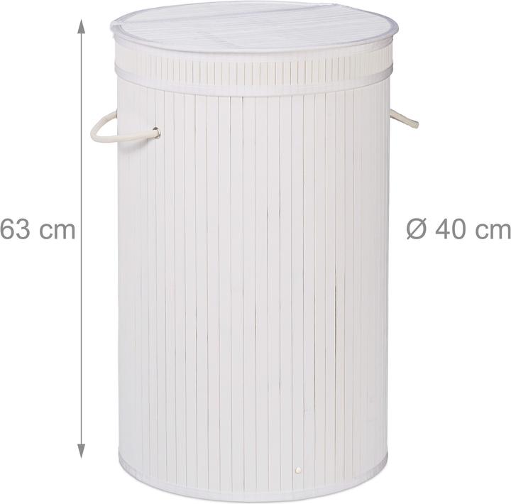Actual product image Relaxdays Lidded Laundry Hamper (65 l)