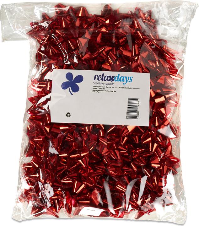 Actual product image Relaxdays Gift Wrapping Bows Set of 100