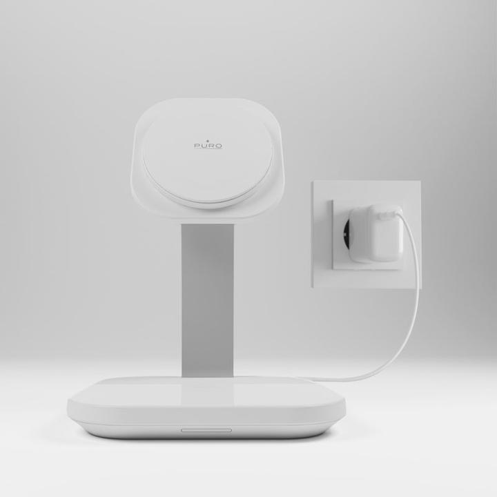 Actual product image SBS Puro Magnetic Wireless Induction Charging Station 2in1 Wireless Charging + A (30 W)