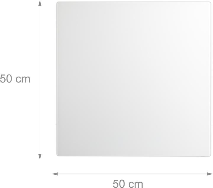 Produktbild Relaxdays Glas-Magnetboard (50 x 0.4 x 50 cm)