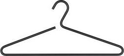 Productafbeelding Wenko 25 Lux hangers zwart (25 x)