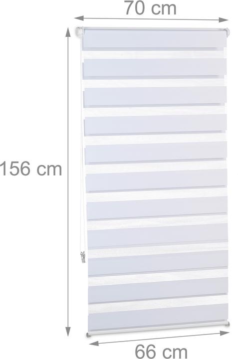 Image du produit Relaxdays Store enrouleur double face klemmfix (69,5 x 6,5 x 156 cm)