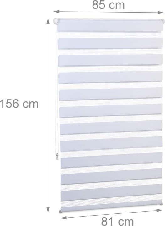 Actual product image Relaxdays Double roller blind Klemmfix (85 x 6.5 x 156 cm)