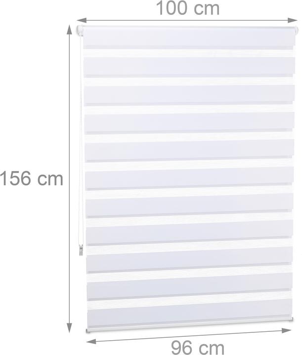 Produktbild Relaxdays Doppelrollo Klemmfix (100 x 6.5 x 156 cm)