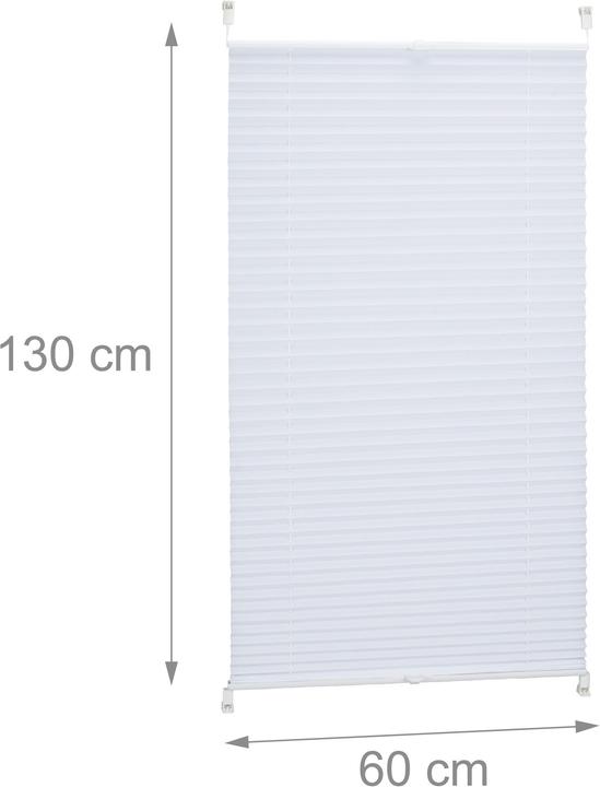 Actual product image Relaxdays Pleated Blinds White (60 x 2 x 130 cm)