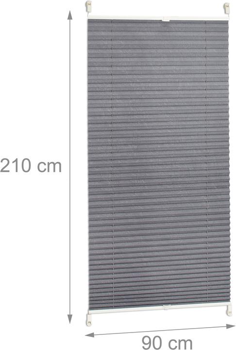 Actual product image Relaxdays Pleated Blinds Grey (90 x 2 x 210 cm)