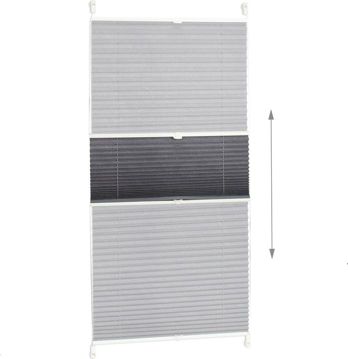 Actual product image Relaxdays Pleated Blinds Grey (90 x 2 x 130 cm)