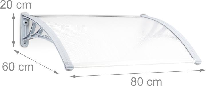 Actual product image Relaxdays Canopy front door