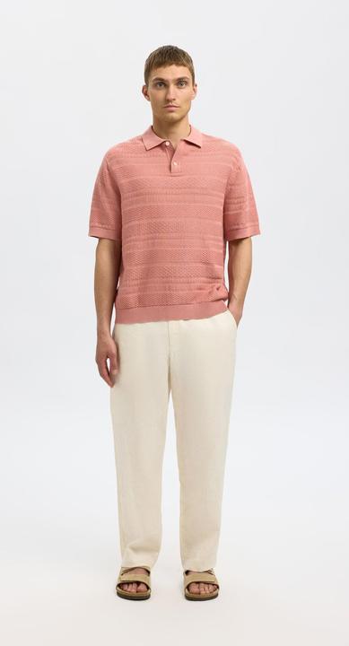 Produktbild Selected Homme Textured Polohemd aus Strick (L)