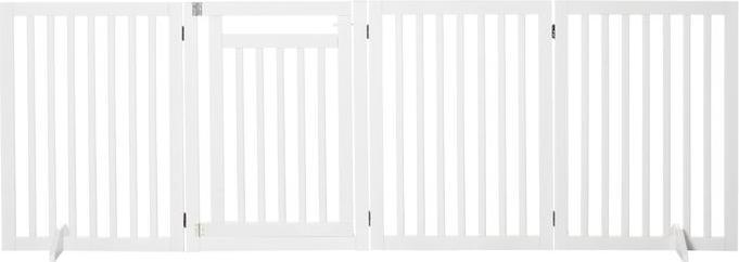 Image du produit Swisshandel24 Barrière d'escalier sans perçage Barrière de sécurité pliable Barrière de sécurité 4 pièces
