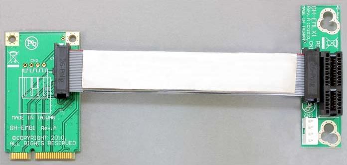 Actual product image Delock Mini PCI Express riser card adapter