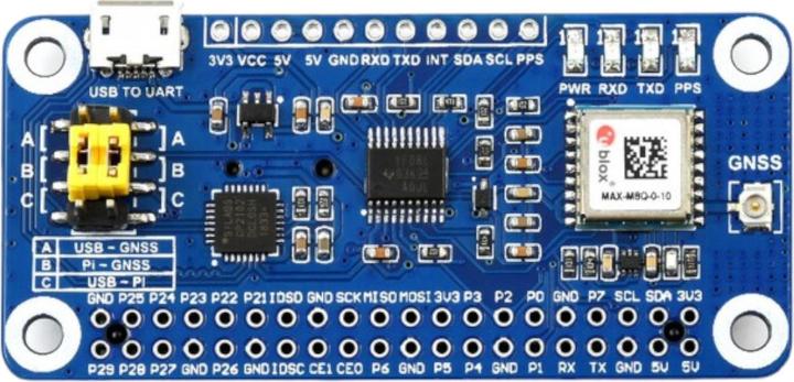 Produktbild WaveShare GPS uBlox MAX-M8Q GNSS HAT für Raspberry Pi