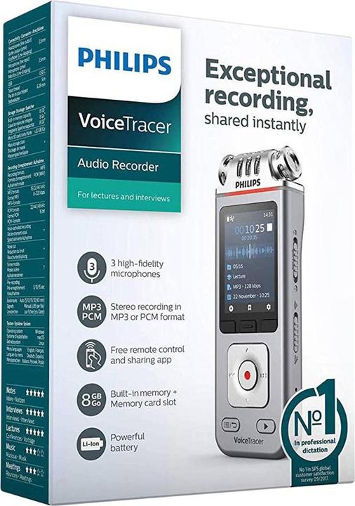 Image du produit Philips Traceur vocal numérique DVT4110 (8 Go)