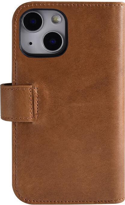 Produktbild Pierre Cardin Case iPhone 13 Mini - Echt Leder Book Case braun & 6 Kartenfächer (Apple iPhone 13 mini)