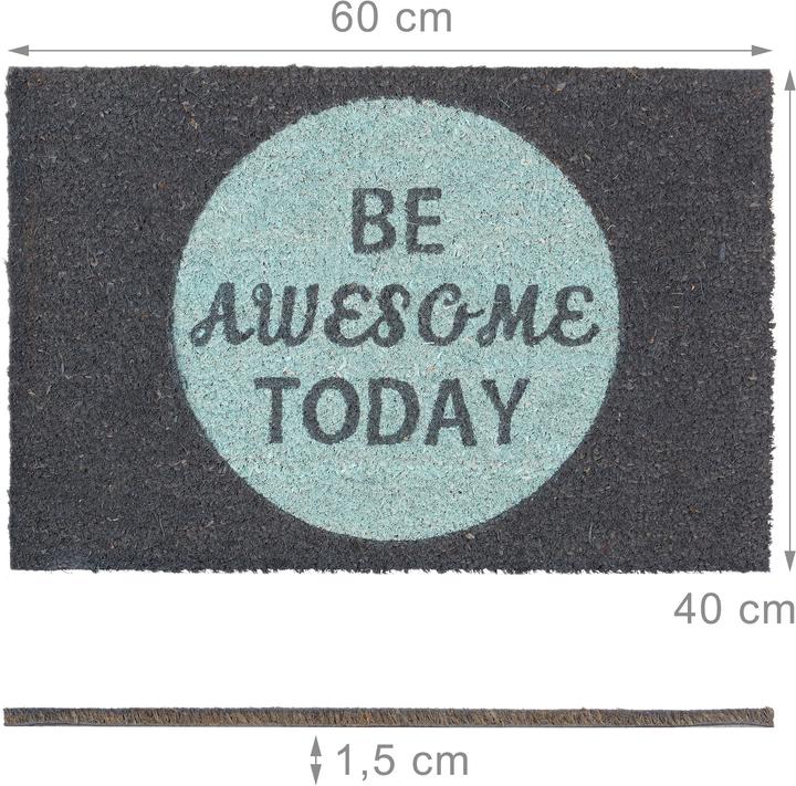 Actual product image Relaxdays Doormat (60 x 40 x 1.5 cm)