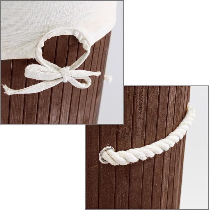 Image du produit Relaxdays Panier à linge rond (70 l)