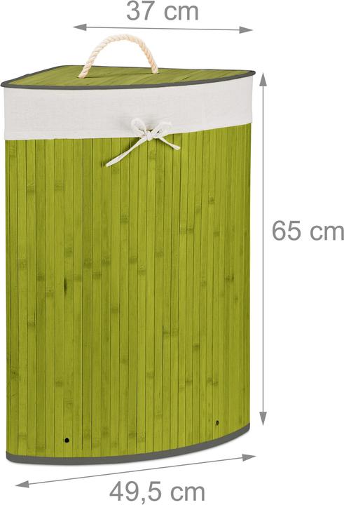 Immagine prodotto Relaxdays Cesto portabiancheria angolare (60 l)