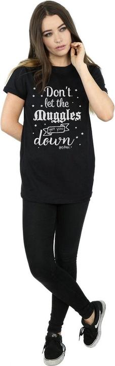 Actual product image Womens/Ladies Don't Let The Muggles Cotton Boyfriend T-Shirt (S)