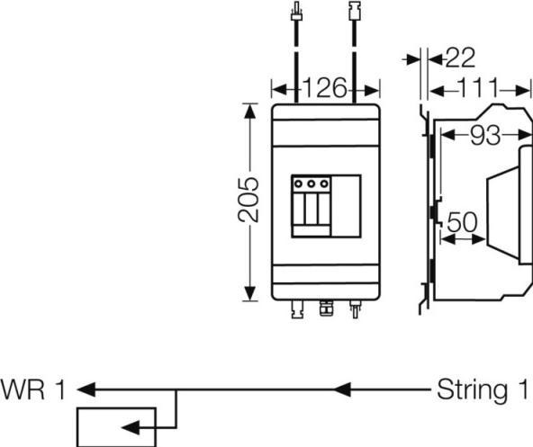 Produktbild Hensel HEN KVPV1211 Generatoranschlusskasten 1xPV-Strang
