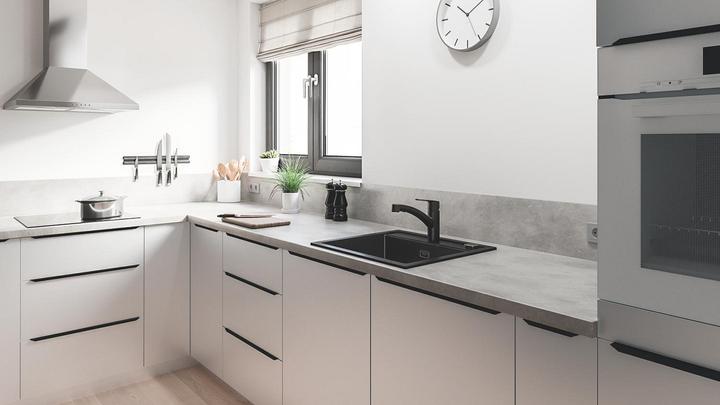 Image du produit Grohe Start QuickFix Küchenarmatur, Dual-Spülbrause, herausziehbar, schwenkbar, mattschwarz