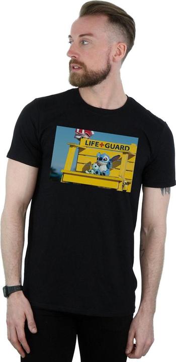 Actual product image Disney Mens Lilo And Stitch Life Guard T-Shirt (L)