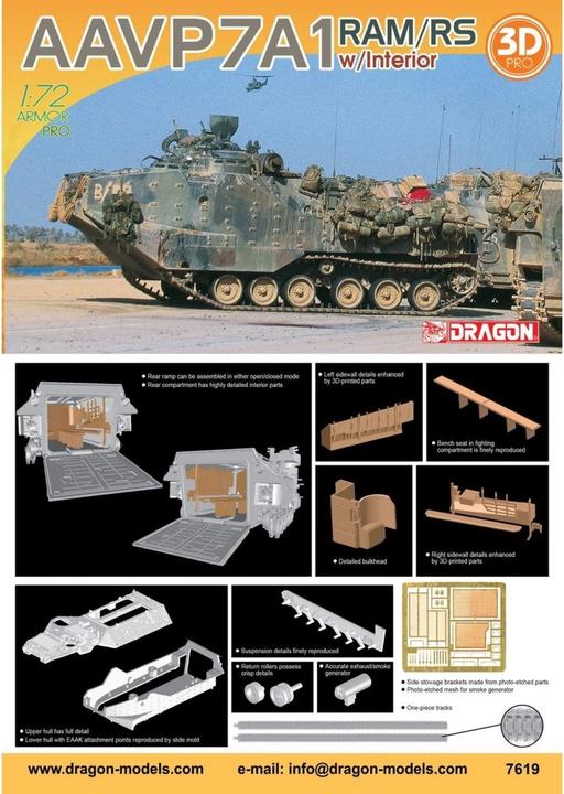 Produktbild 1:72 AAVP7A1 RAM/RS w/Interior
