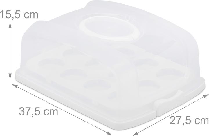 Actual product image Relaxdays Rectangular Cake Carrier