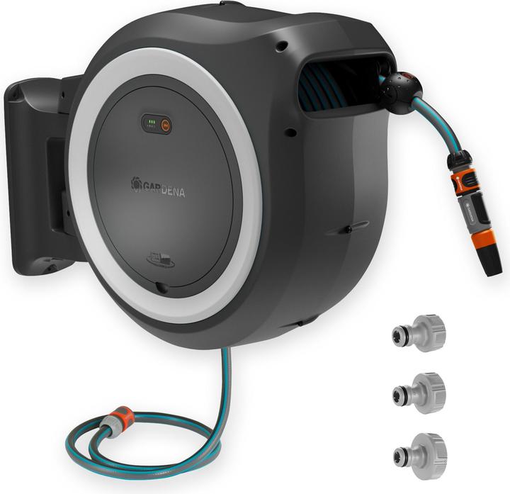 Gardena PowerRoll XXL 18V wit 40 m snoerloze slangbox voor wandmontage (40 m)