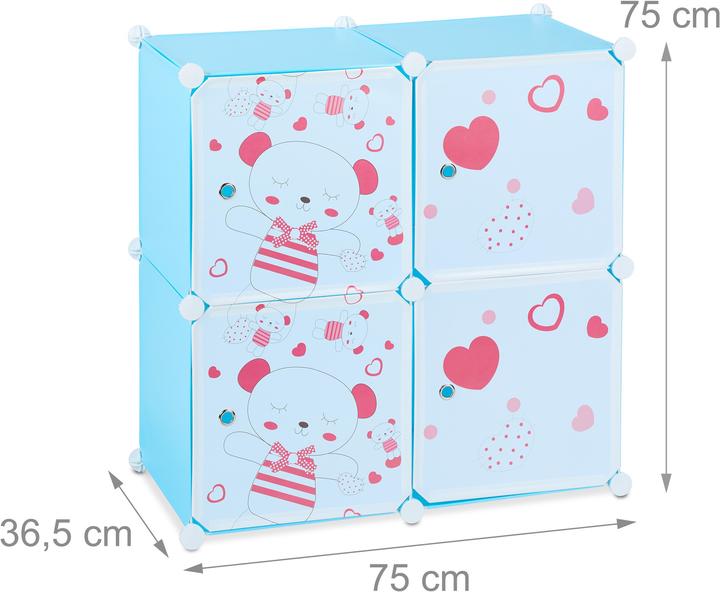 Actual product image Relaxdays Interlocking Toy Rack for Kids
