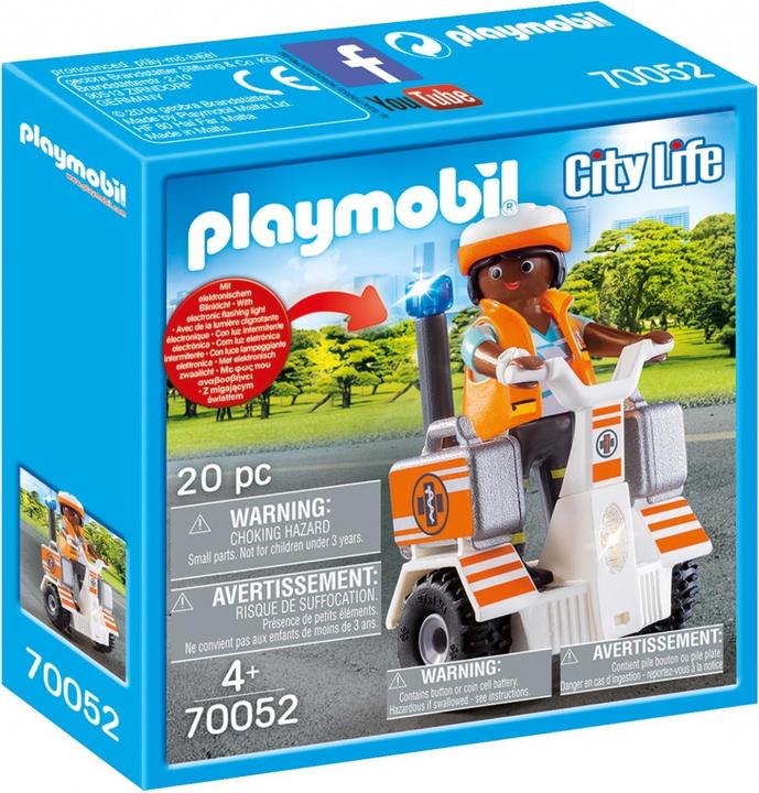 Actual product image Playmobil Rescue balance scooter (70052, Playmobil City Life)