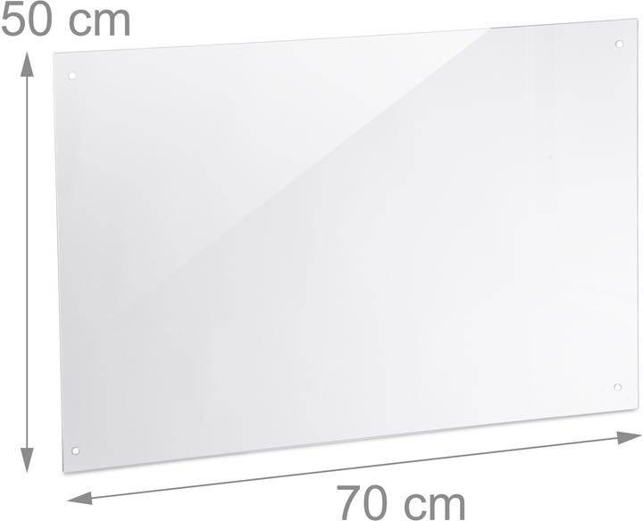 Actual product image Relaxdays Kitchen Splashback Panel, Safety Glass