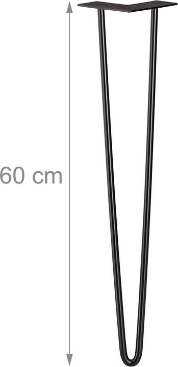 Actual product image Relaxdays Hairpin table leg set of 4
