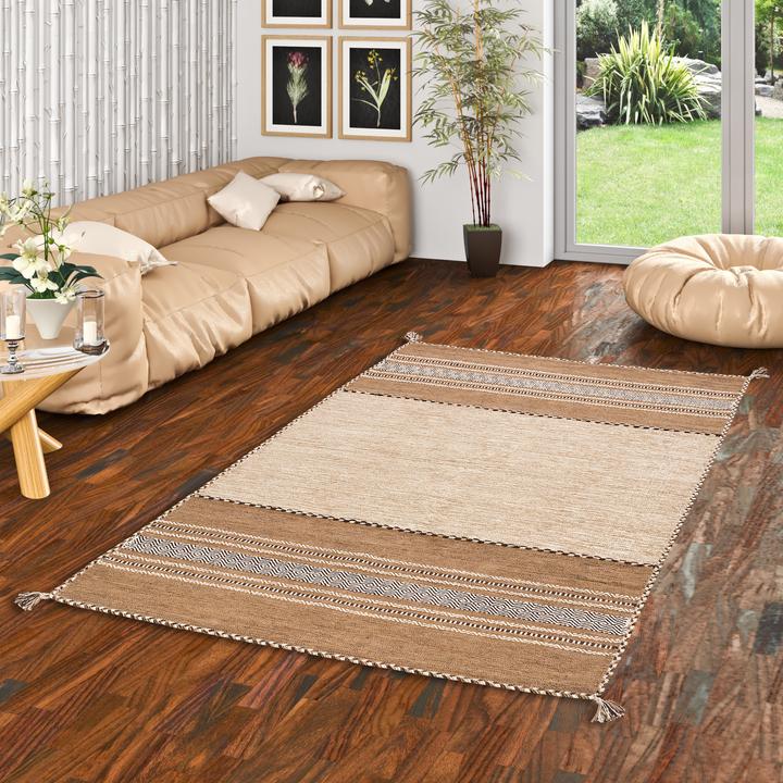 Produktbild Pergamon Natur Teppich Kelim Navarro (70 x 140 cm)