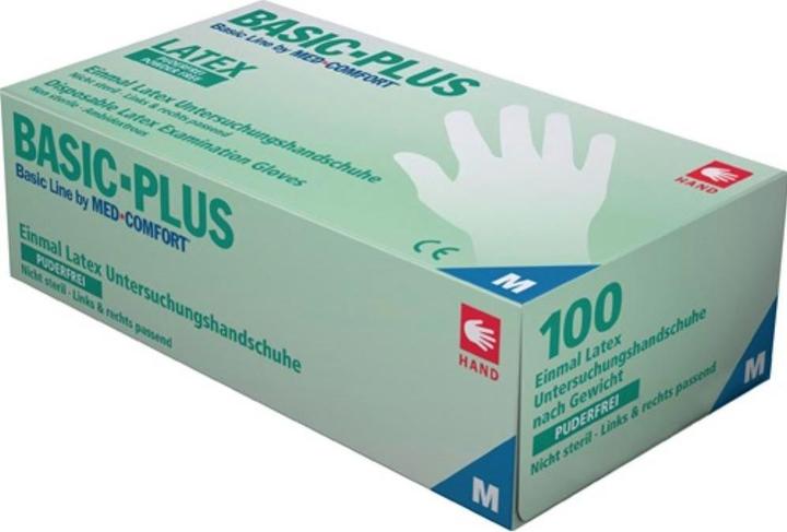 Produktbild Ampri Einweghandschuhe Basic Plus Grösse XL hellbeige Latex EN 455 PSA-Kategorie I (10)