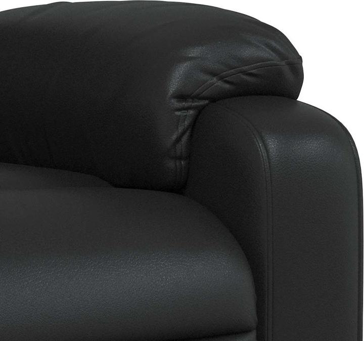 Actual product image VidaXL Massage chair black imitation leather,Colour: Black,Material
