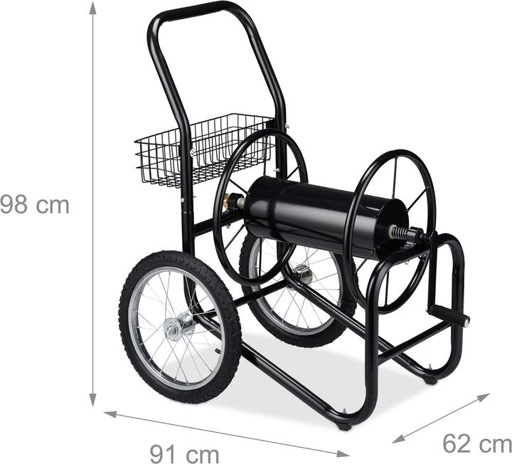 Image du produit Relaxdays Chariot pour tuyau, tambour mobile (90 m)