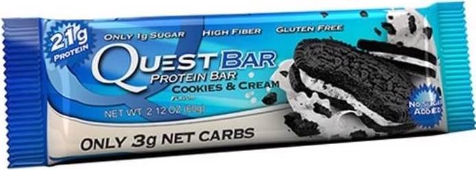 Actual product image Quest Bar (Cookies & Cream, 12 pcs., 720 g)
