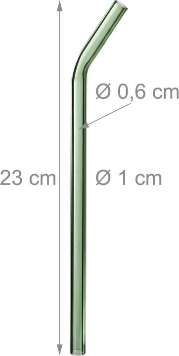 Produktbild Relaxdays Glasstrohhalme (6 x)