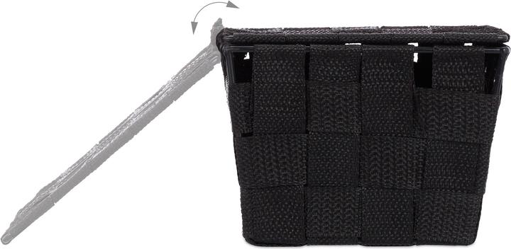 Image du produit Relaxdays Panier de rangement plastique (1 x, 19.5 x 14.5 x 10.5 cm)